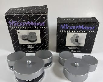 Mickey Mouse Tape Dispenser And Stapler - Executive Collection - New
