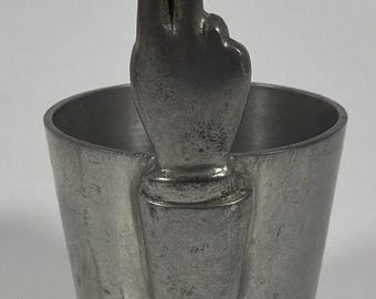 Sheffield Pewter England 2 Finger Schnapsglas Jigger L.377 / 2