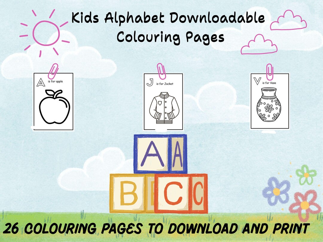 Kids Alphabet Colouring Pages ABC Learn Letters Worksheets instant kids-alphabet-colouring-pages-abc-learn-letters-worksheets-instant