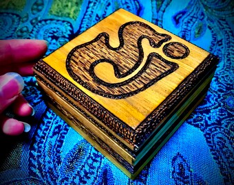 String Cheese Incident Logo  Wood Burned Wooden Box