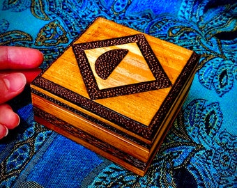 Papadosio Logo  Wood Burned Wooden Box