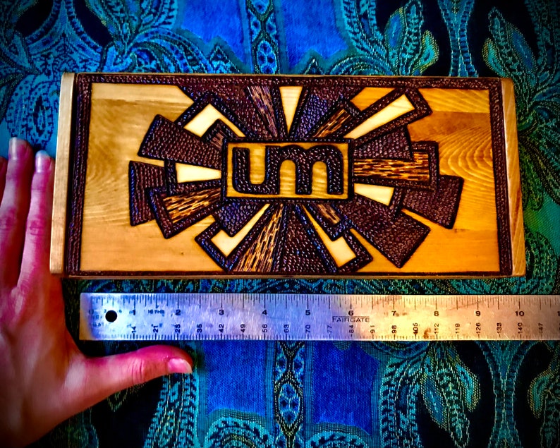 UMPHREYS MCGEE Lazers Wood Burned Wooden Box