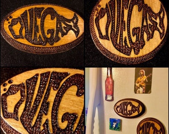 PHISH Las VEGAS MAGNET Wood Burned Wooden Magnet