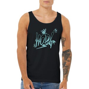 HODL King Bitcoin Tank Top – Neon Graffiti Streetwear