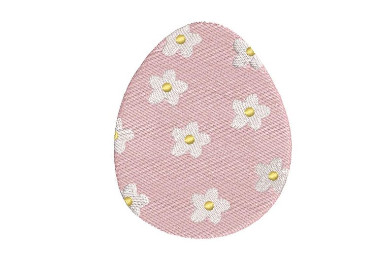 Daisy Easter Egg Machine Embroidery Design, Floral Spring Pattern ...