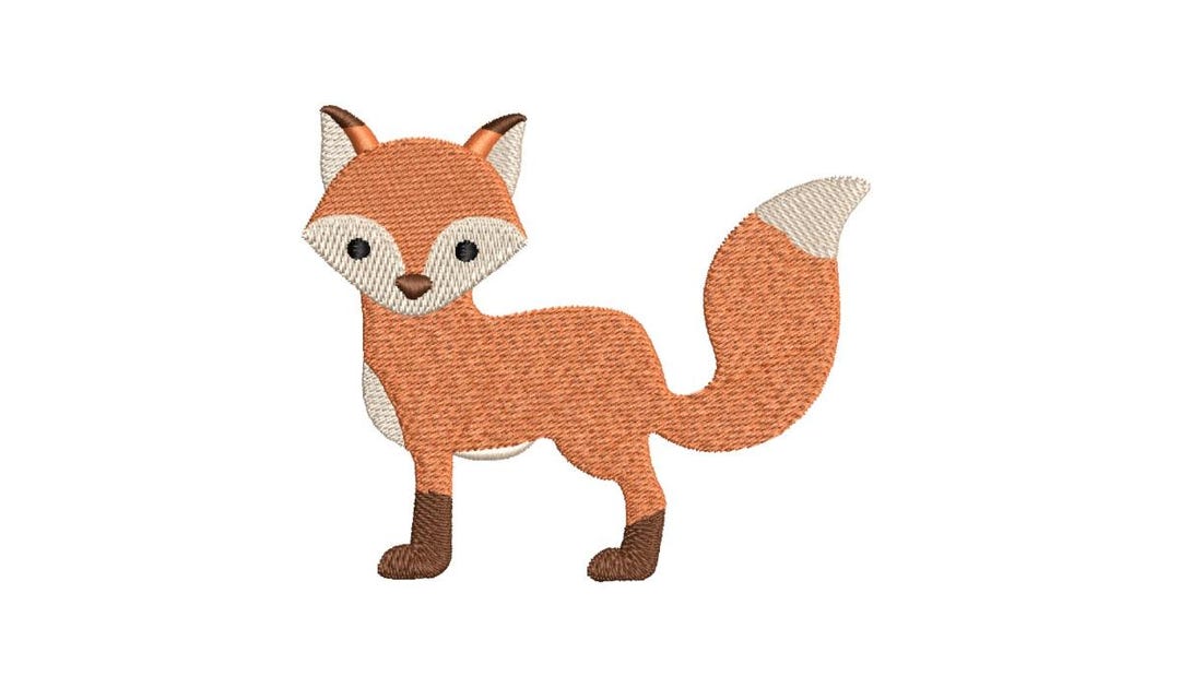 Woodland Fox Machine Embroidery Design, Whimsical Forest Animal Pattern ...