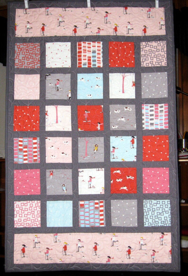 Modern Wall Hanging // Baby Quilt // Modern Quilt // Sherbet Pips Etsy