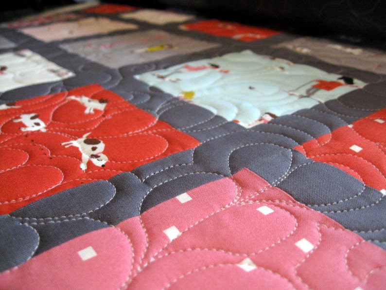 Modern Wall Hanging // Baby Quilt // Modern Quilt // Sherbet Pips Etsy