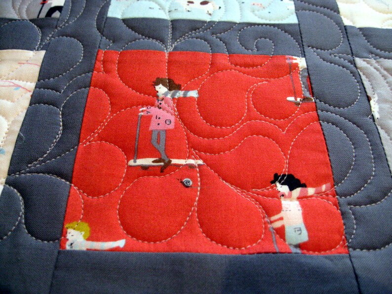 Modern Wall Hanging // Baby Quilt // Modern Quilt // Sherbet Pips Etsy