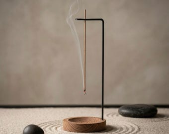 Minimalist Wooden Incense Holder Plate Japandi Style Stick Incense Burner Modern Home Decor Cool Incense Stick Stand Durag Holder