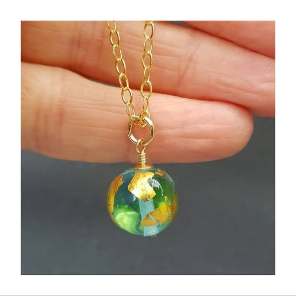 Glass Globe Necklace Etsy UK