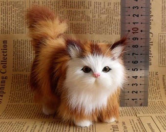 Pluszowe zabawki w kształcie kociaka i kota, lalki dla małych dzieci, prezenty dla dzieci