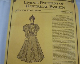 Original 1880/'s History of Costume Hand Colored Plate No 635