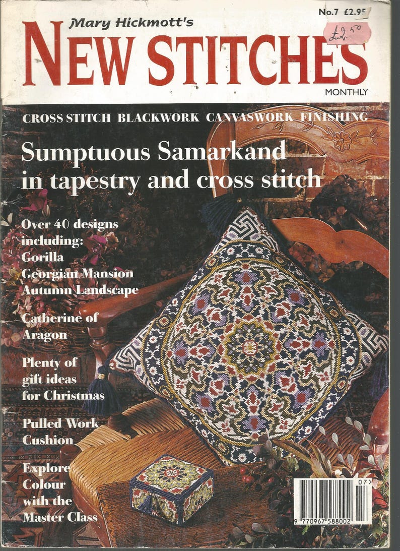 New Stitches Magazine Hickmott's Cross Stitch - and More 1993 #7 - Etsy