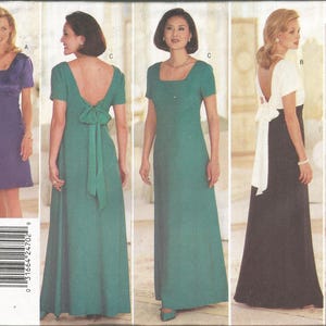Butterick Pattern 4776   Evening Gown Donna Ricco Petite Size 12-16 UNCUT FF
