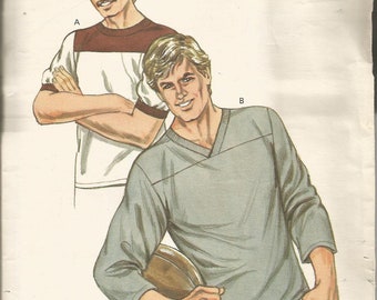 Vtg Kwik Sew Pattern 1282 Men's Sport Shirt Sizes 34-48 Uncut FF