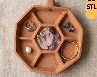 Jewelry Tray STL, 3D Trinket Organizer