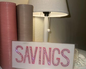 Kuvert med strass och kontanter