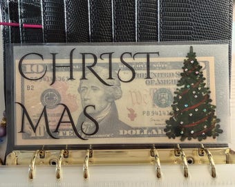 Christmas Tree Rhinstone budgeting envelope