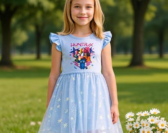 Adorable Huntrix Tutu Dress for Girls - The Perfect Birthday Gift for Little Princesses - Summer Party Gown