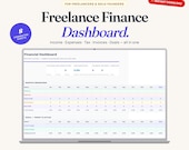 Freelance Finance Dashboard | Income, Expense, Tax Tracker (Google Sheets, Excel)