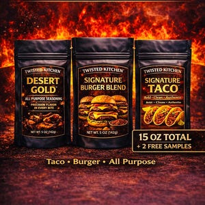 Taco Burger All Purpose Seasoning Bundle – 15oz + 2 Free Samples