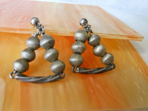 Vintage Fuller & Son Sterling Dangle screw back ea