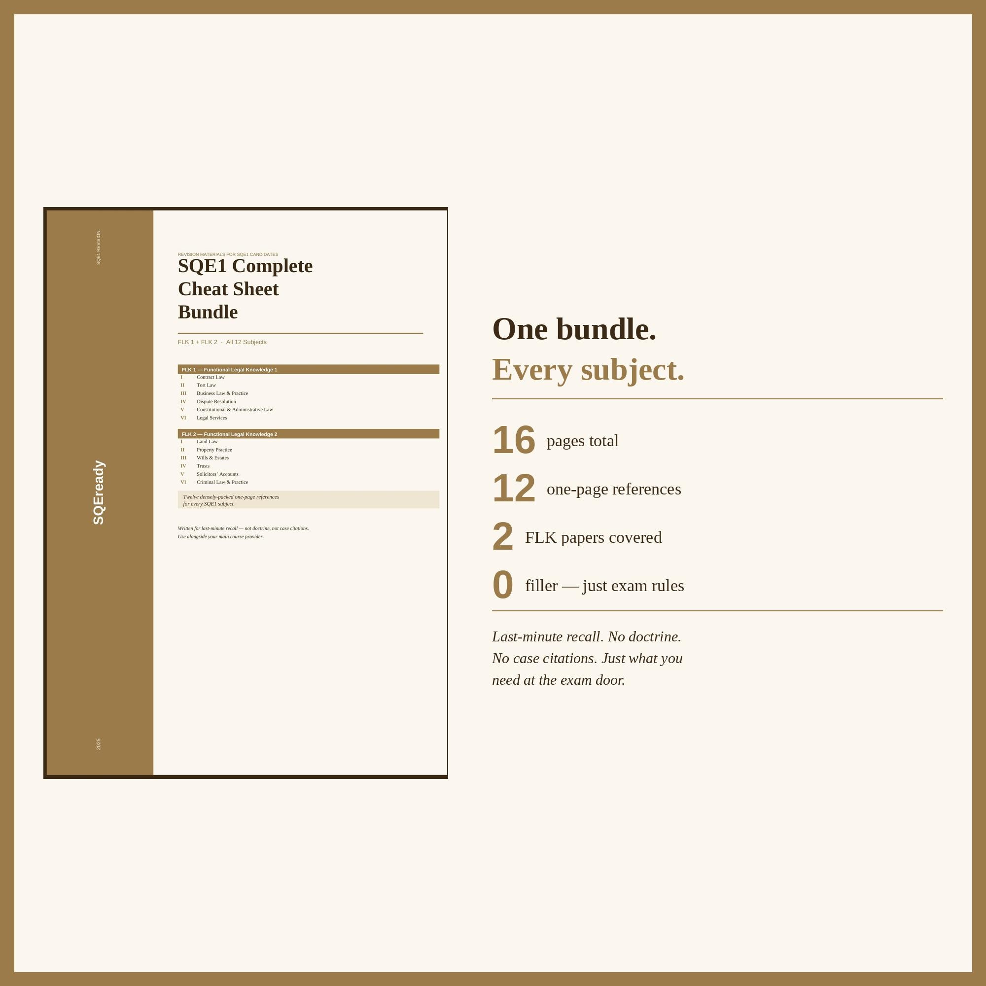 SQE1 Complete Cheat Sheet Bundle – FLK 1 & 2, All Subjects (2025 PDF ...