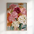 Painted Hydrangea Bouquet Wall Art, Bold Floral Themed Living Room Print (Digital Download) product logo