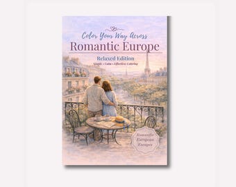 Romantisches Europa Malvorlagen | Ruhe und Entspannung für Erwachsene