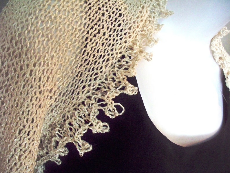 Picot Edge Silk Shrug PDF KNITTING PATTERN 3 sleeve lengths | Etsy