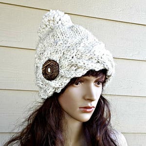 The Hart Hat and Headband Chunky Cable Knitting Pattern, Intermediate level. Kids, Teens, Adults and XL. Men, Women. 2 patterns in 1.