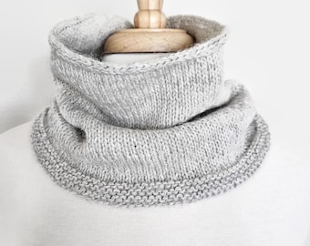 Easy Knit Cowl Pattern: Beginner Friendly, One Skein (PDF Pattern)