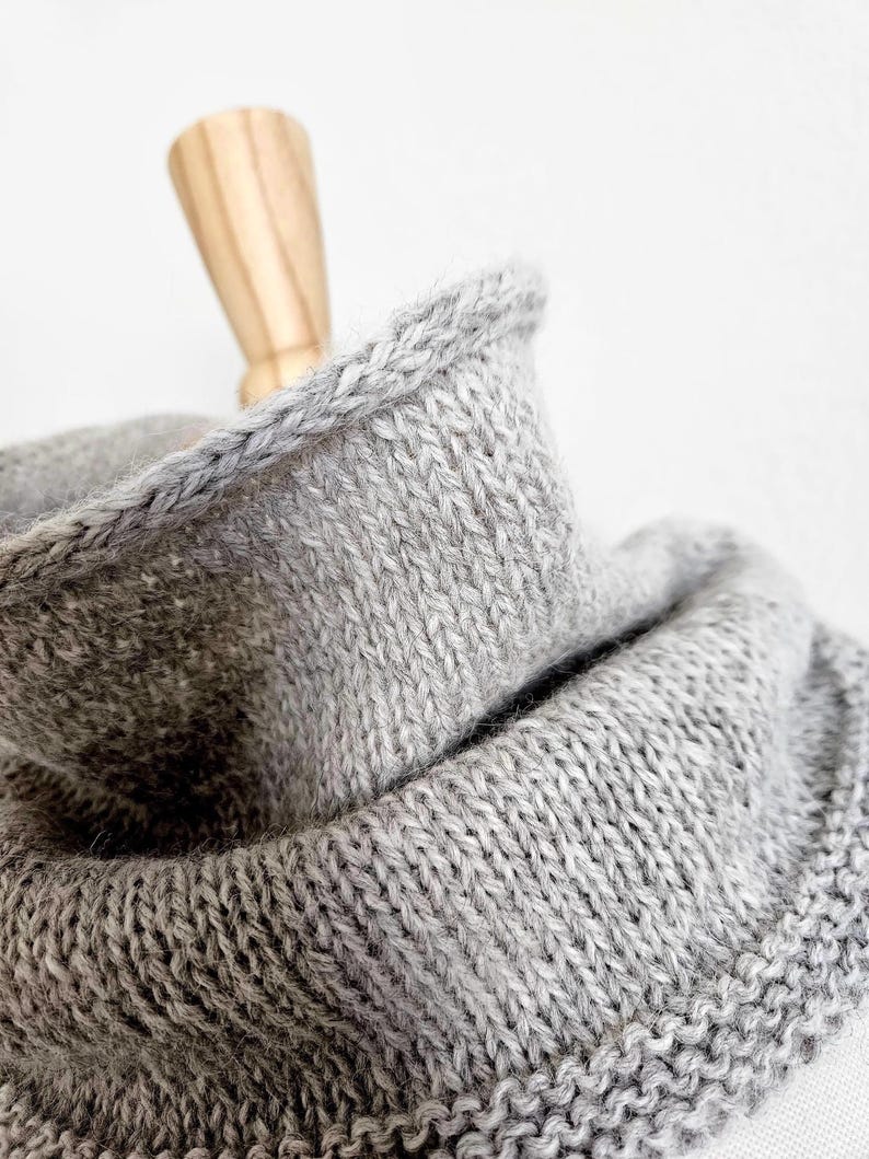 Easy Knit Cowl Pattern: Beginner Friendly, One Skein (PDF Pattern) - Etsy
