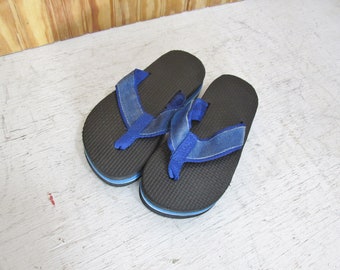 retro rainbow flip flops