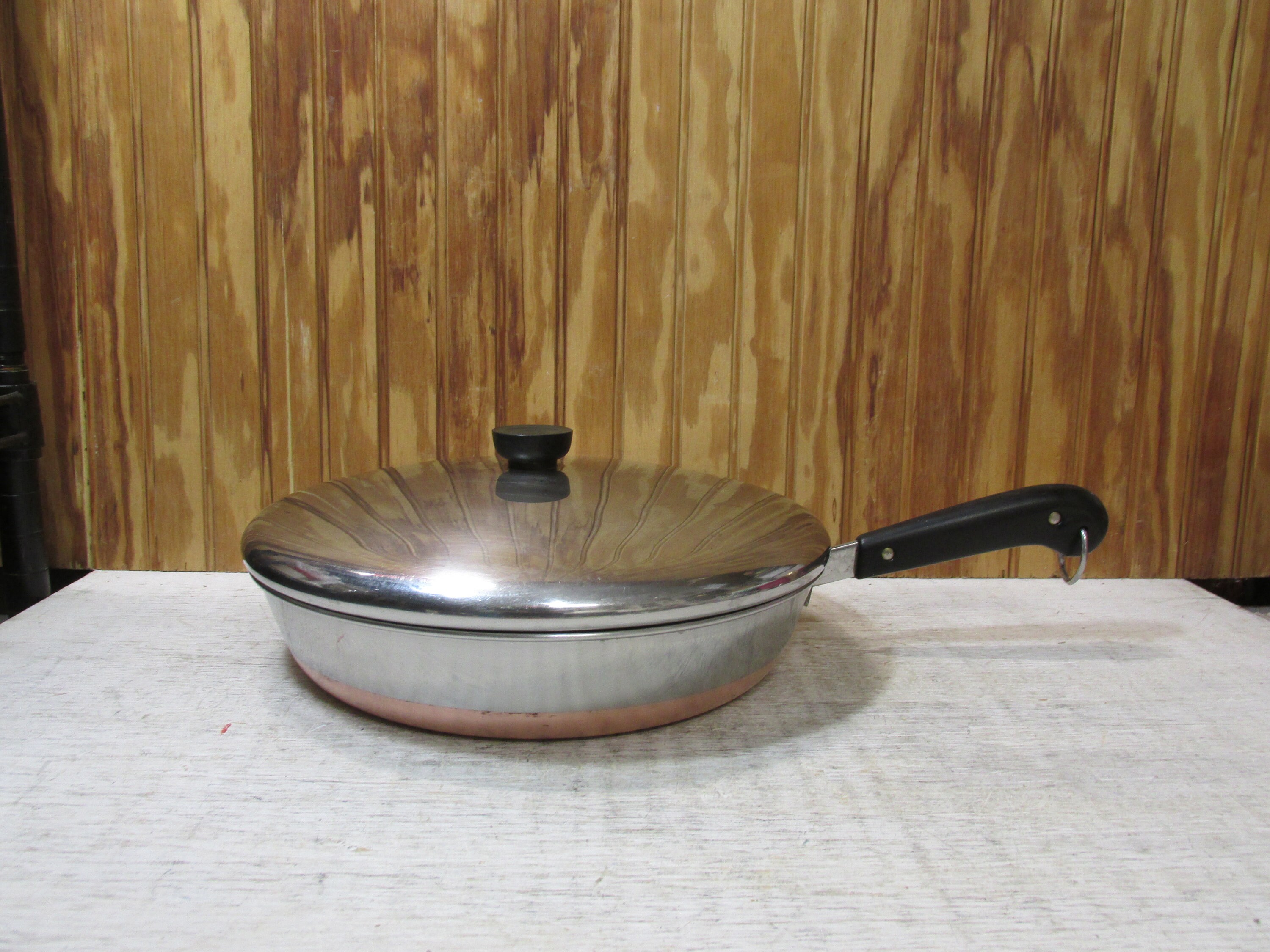 Revere Ware Stainless Steel Copper Bottom 12 inch Frying Pan