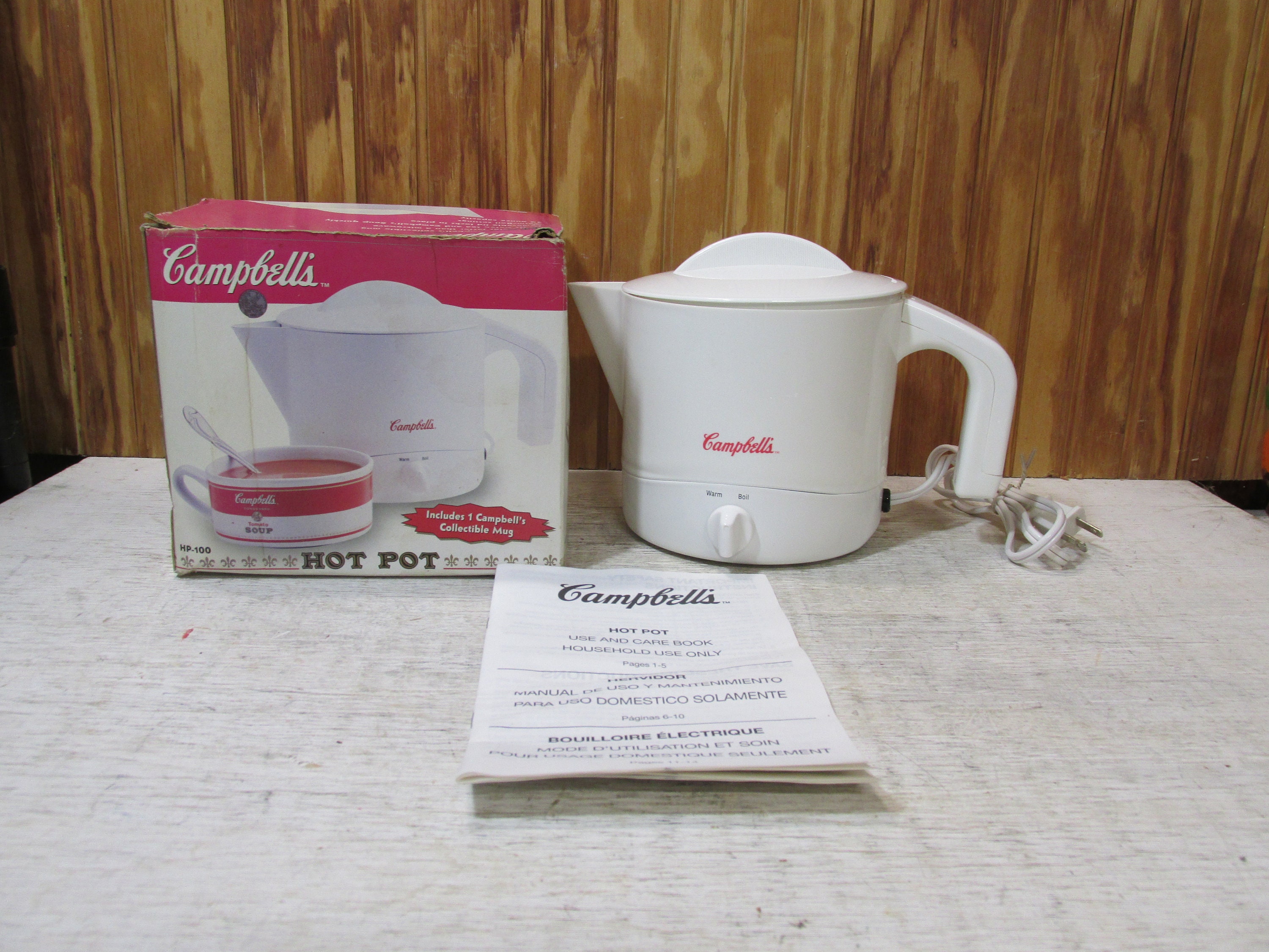Vintage Campbell s Soup Hot Pot Soup Warmer Electric 32 Ounce