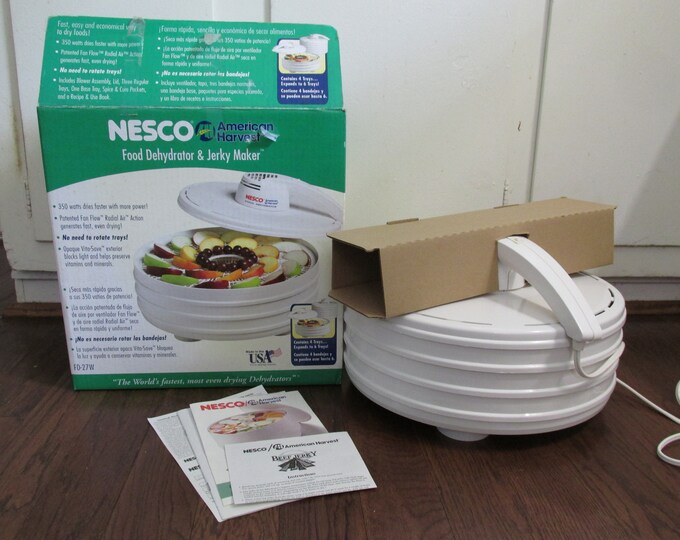 Vintage Nesco American Harvest Food Dehydrator and Jerky Maker FD 27W