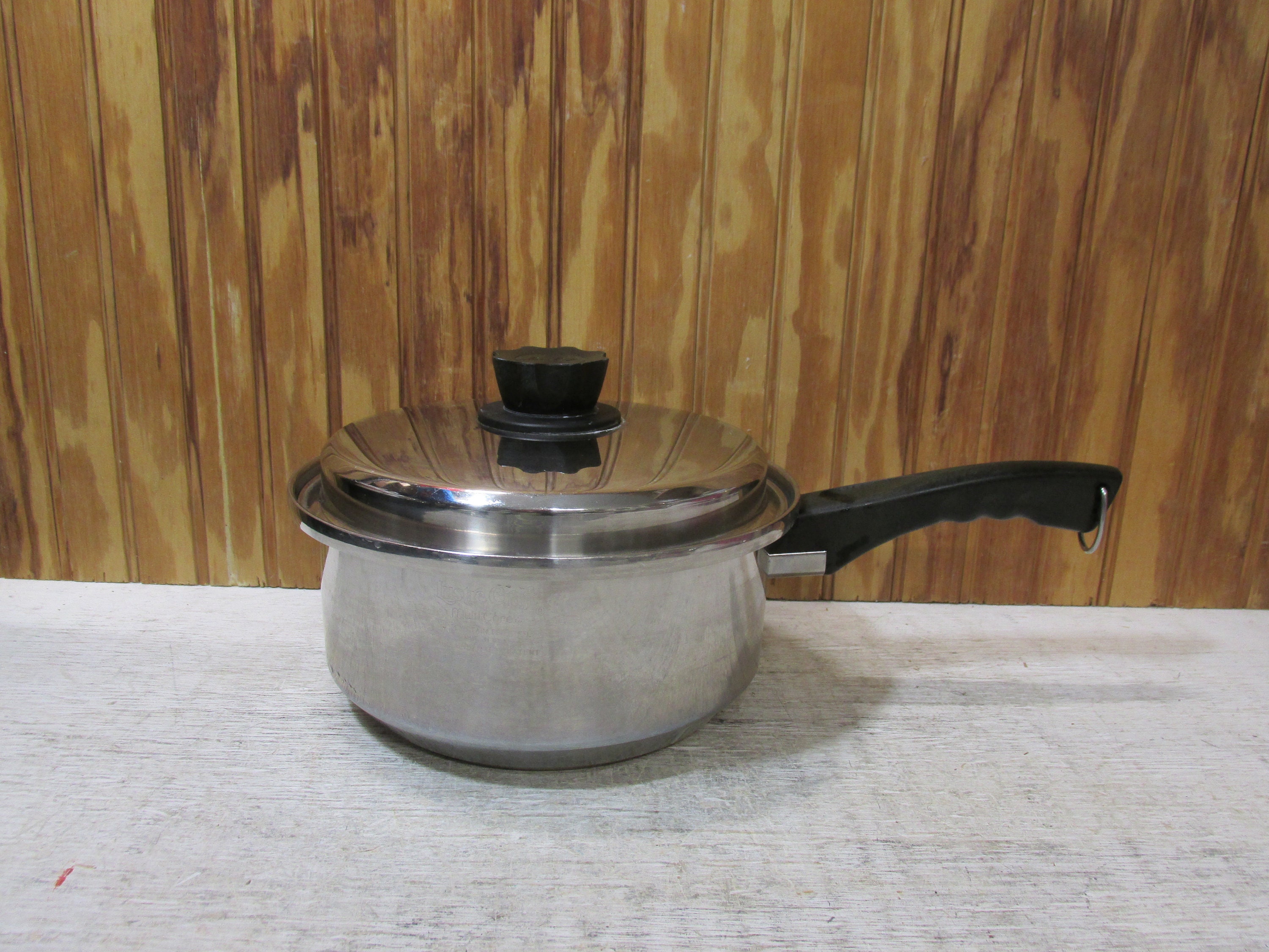 Vintage Luster Ware 1 1/2 Quart Saucepan 3 Ply Stainless Steel