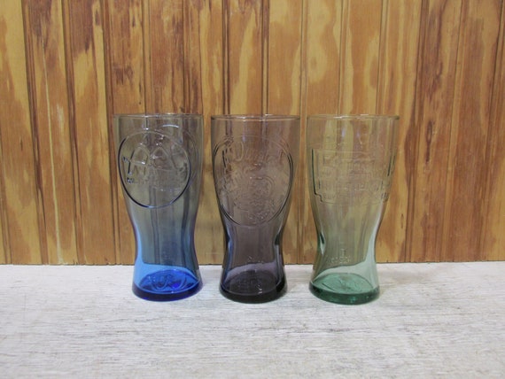 Vintage Set of 3 McDonald's Fountain Glasses- 194… - image 1