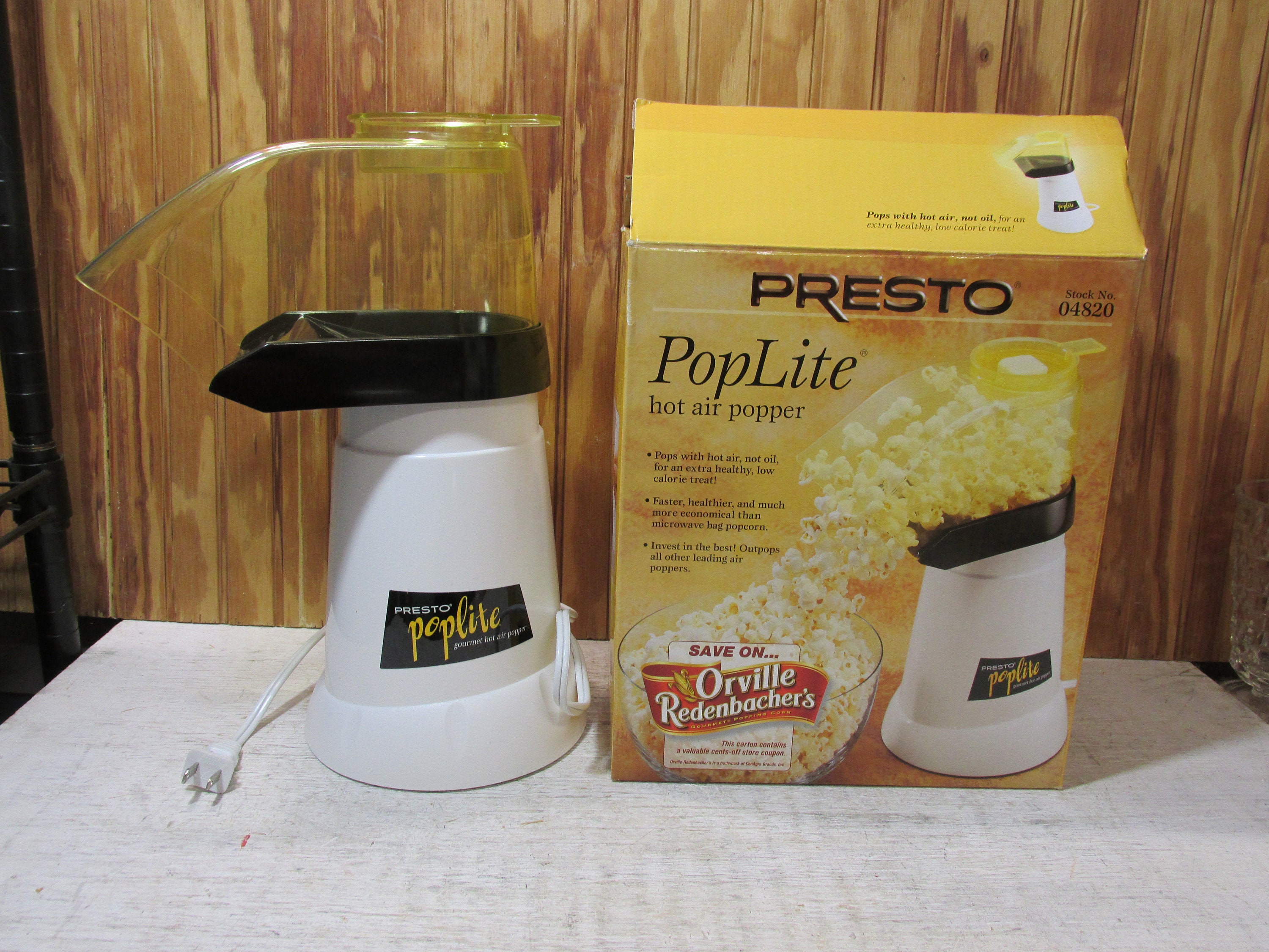 Presto Pop-lite Hot Air Popper Popcorn Popper 04820 -  India