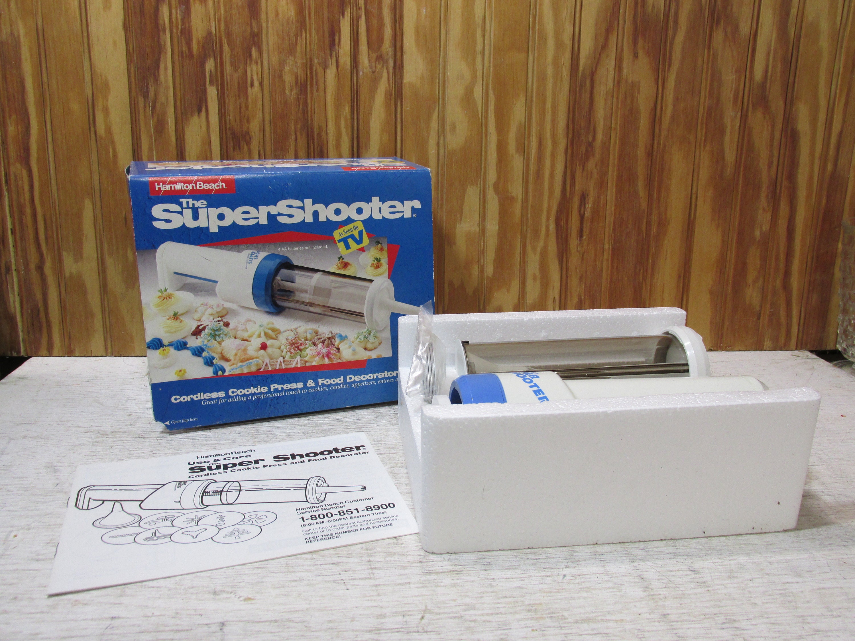 NEW Vintage Hamilton Beach the Super Shooter Cookie Press Cordless Food  Decorator 