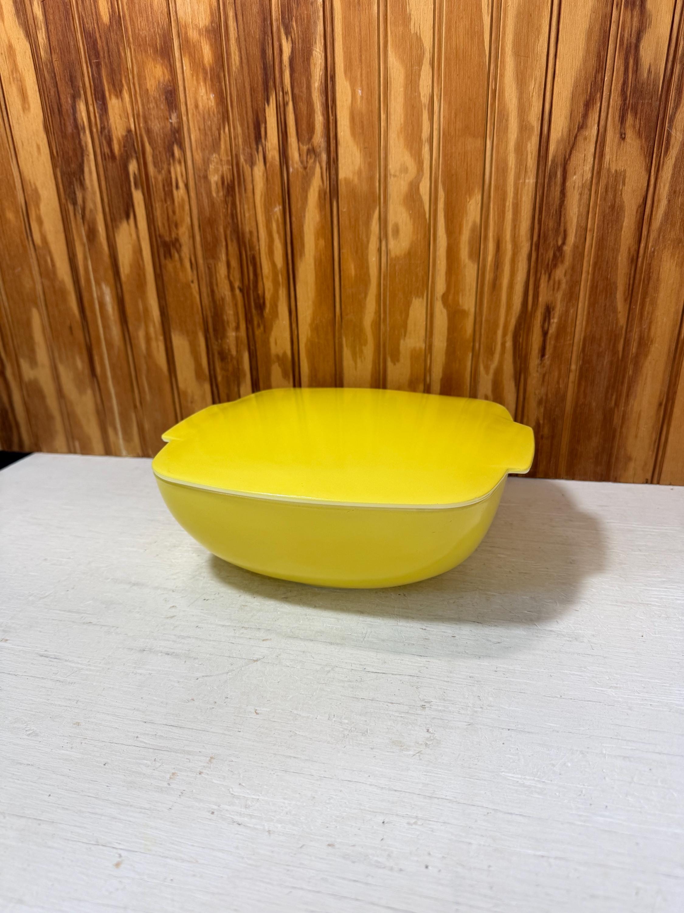 Yellow Square Pyrex Bowl - Etsy