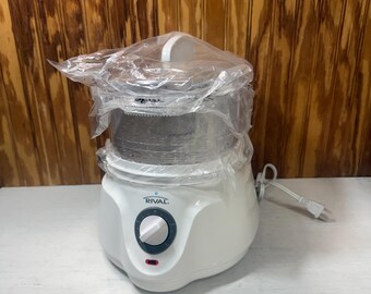 Rival Auto-Time Electric Food Steamer Two Tier Model CKRVSTLM21
