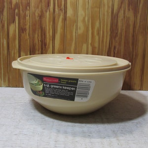 Rubbermaid Containers Almond Vintage Storage Bowls 6 and 12 
