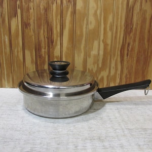 Ekco Precision II 7 Skillet 3 Ply Stainless Steel Made in USA NO Lid 