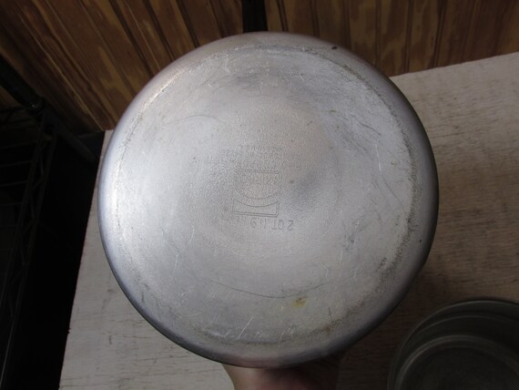 Vintage Mirro Aluminum 2 Quart Double Boiler Pot With Handles 