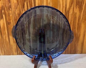 Vintage Pyrex Cobalt Blue Glass 9.5 Inch Pie Plate- Pan 229
