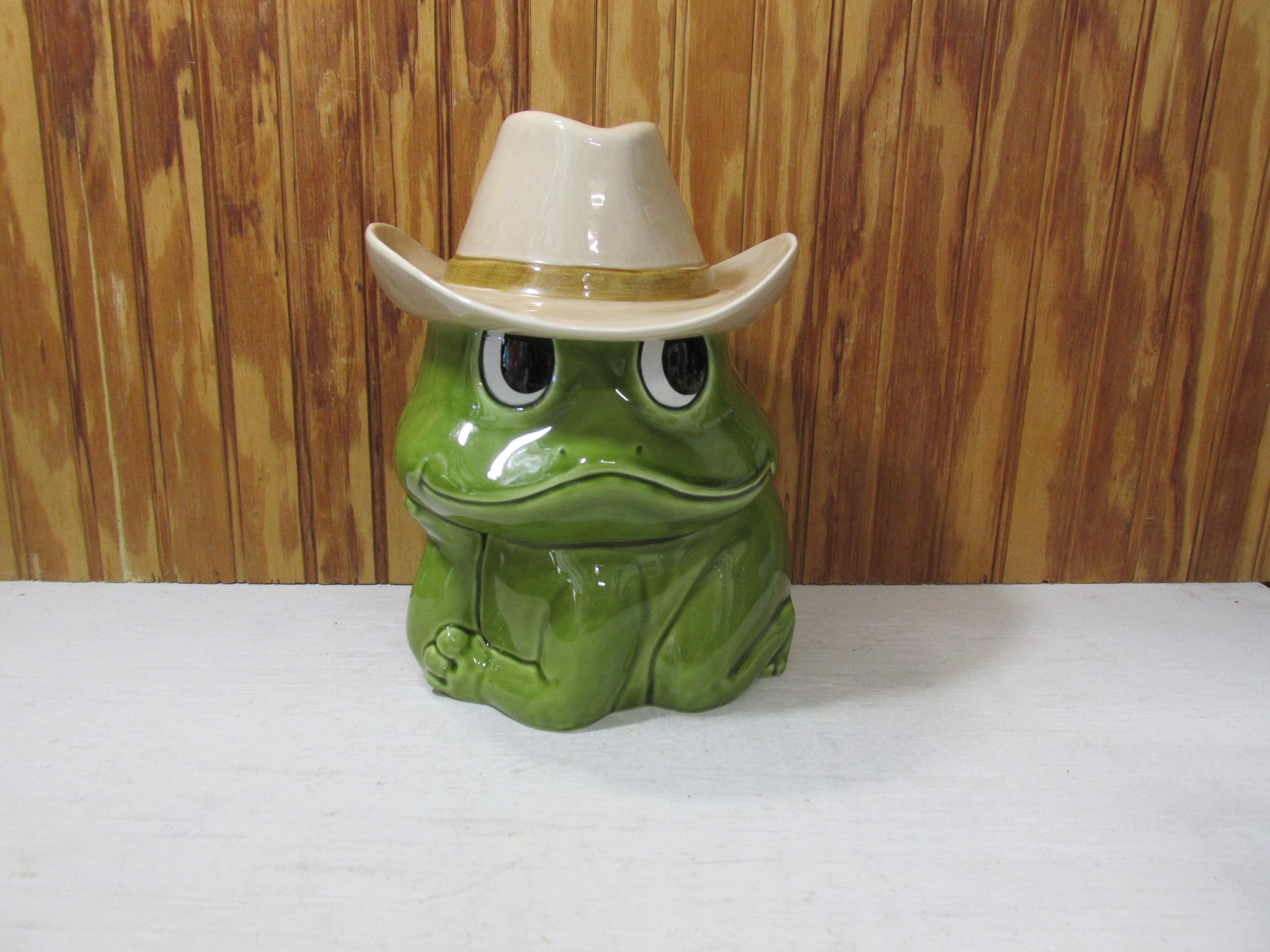 Vintage Sear Roebuck and Company Neil the Frog Cookie Jar With