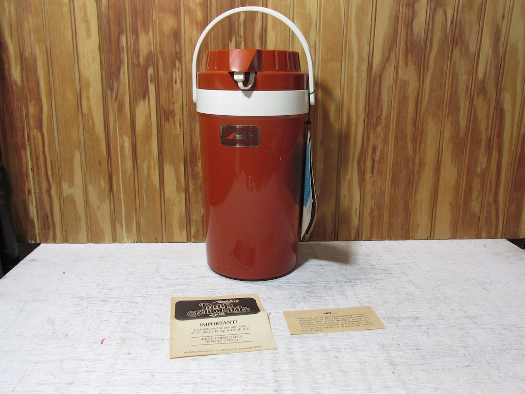 NEW- Vintage Aladdin Pump A Drink Jug-thermos- Dispenser - Etsy